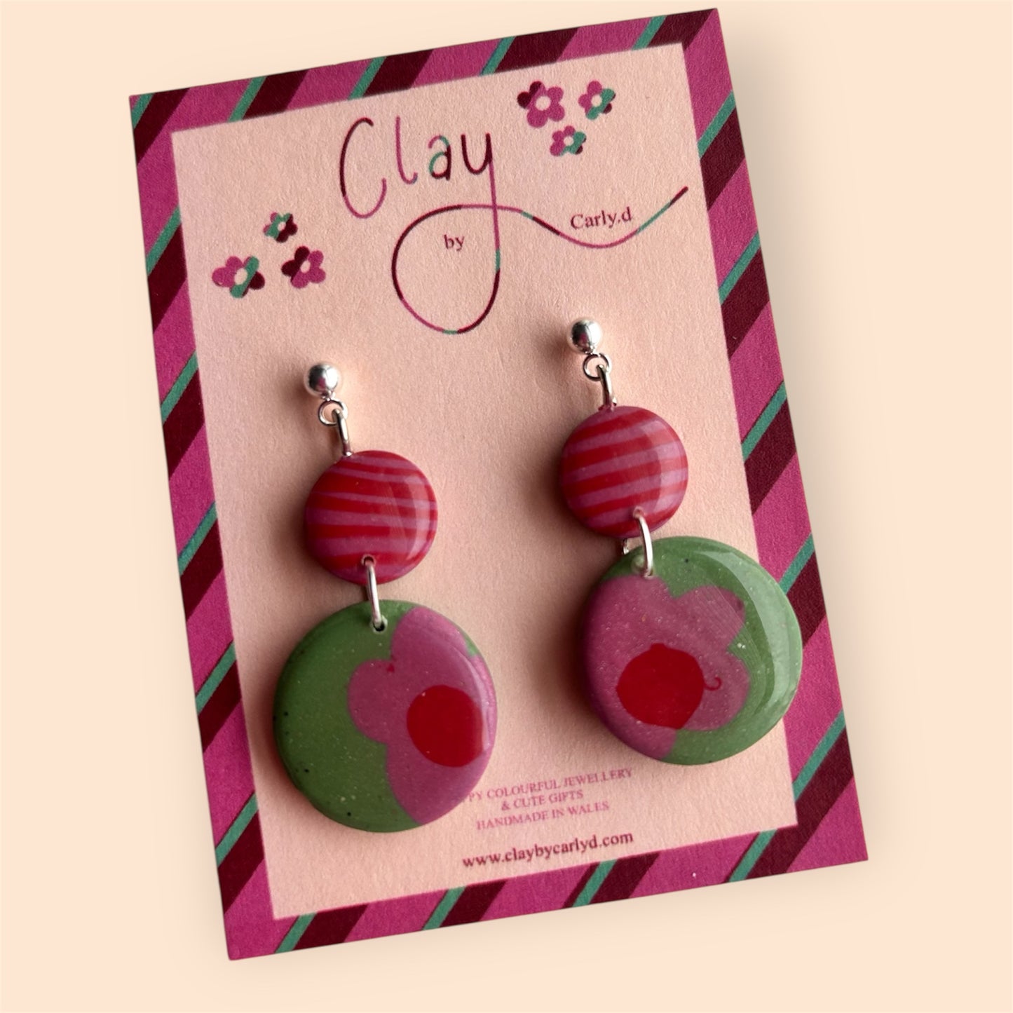 Floral Stripe Double Drops