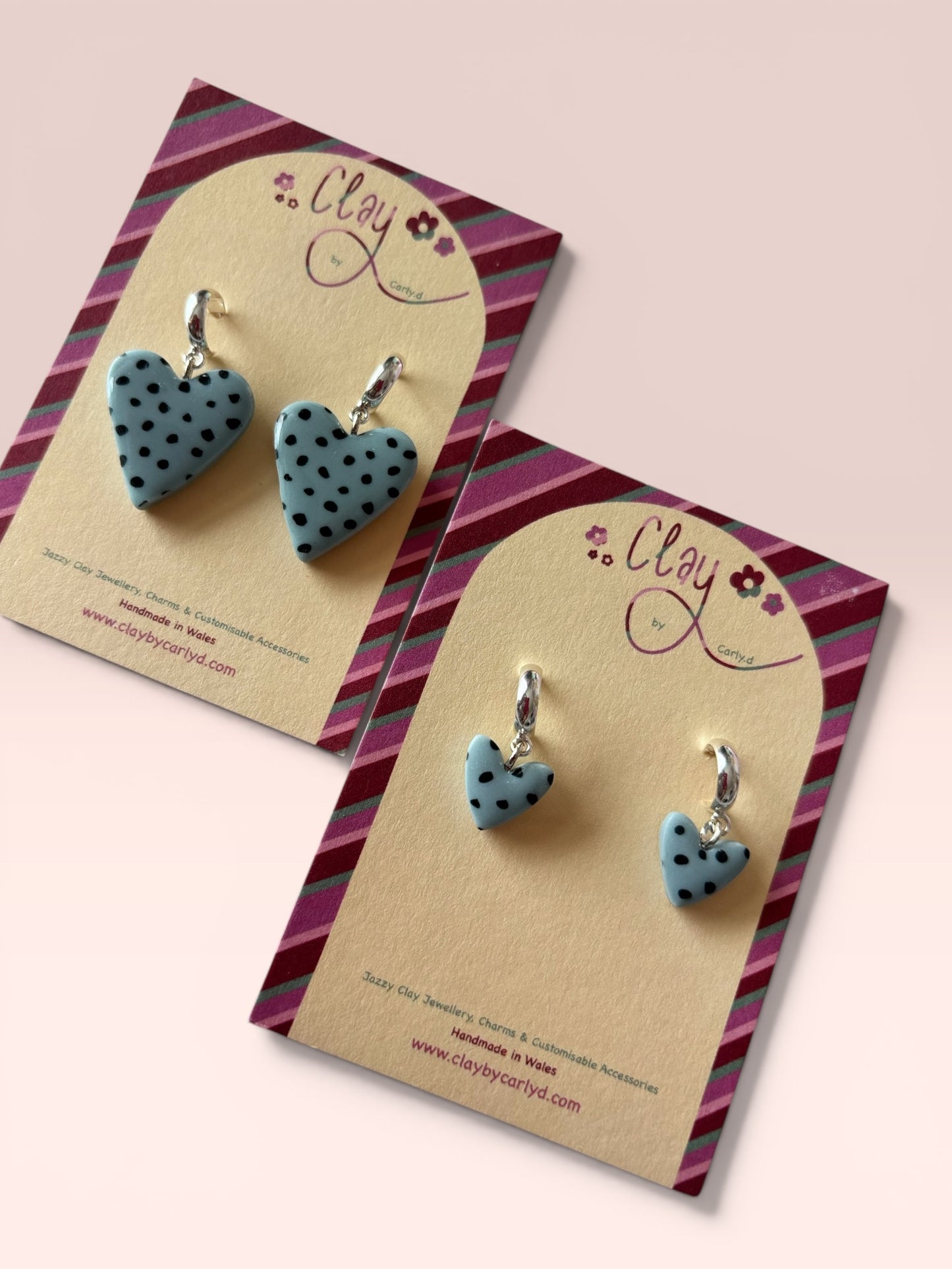 Dotty Blue Heart Huggies