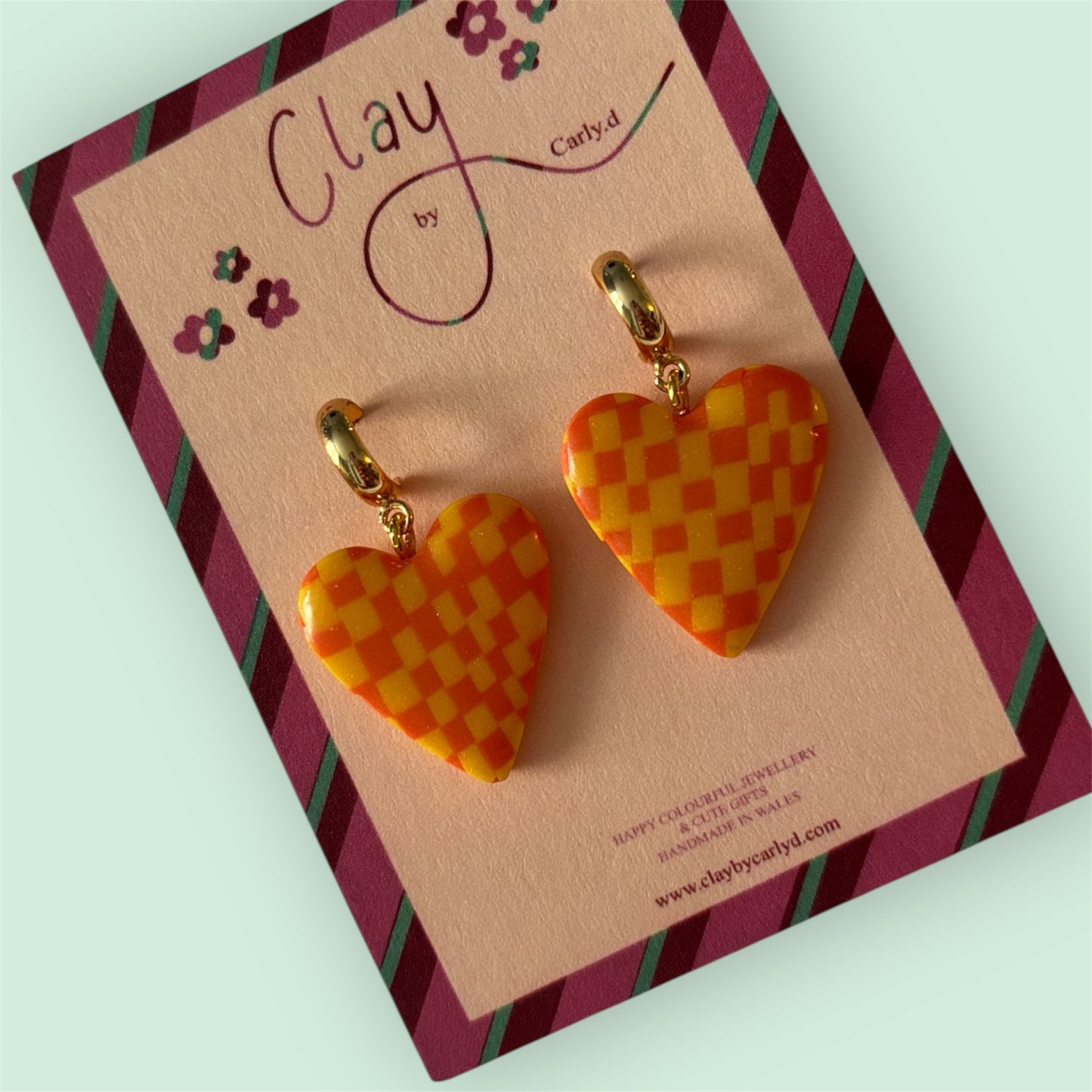Sunshine Checkerboard Hearts