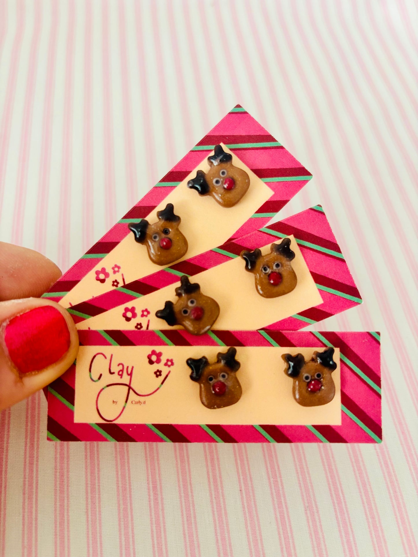 Ronnie Reindeer Studs