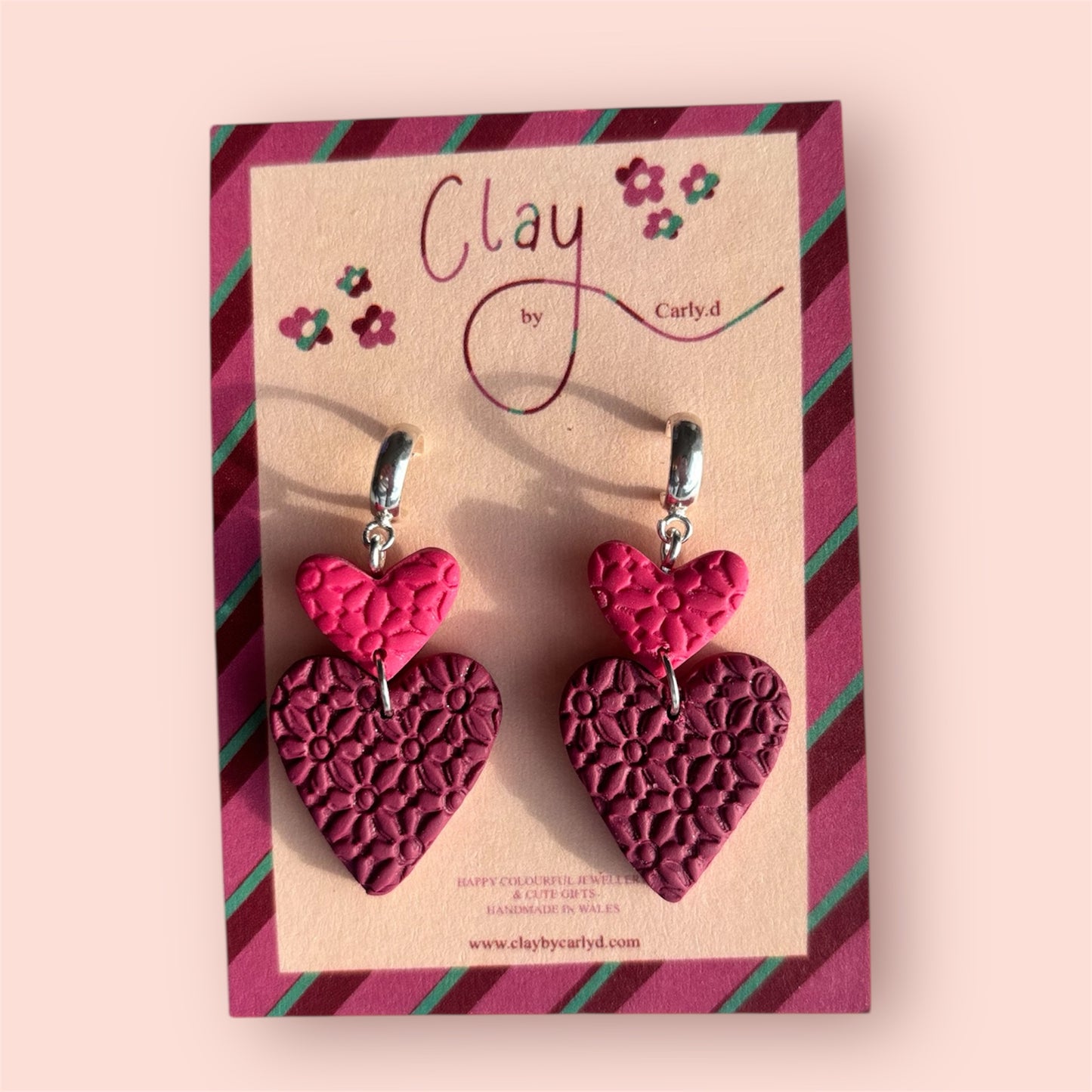 Double Textured Hearts