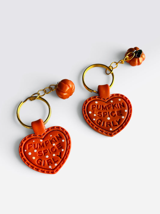 Pumpkin Spice Girly Keyring