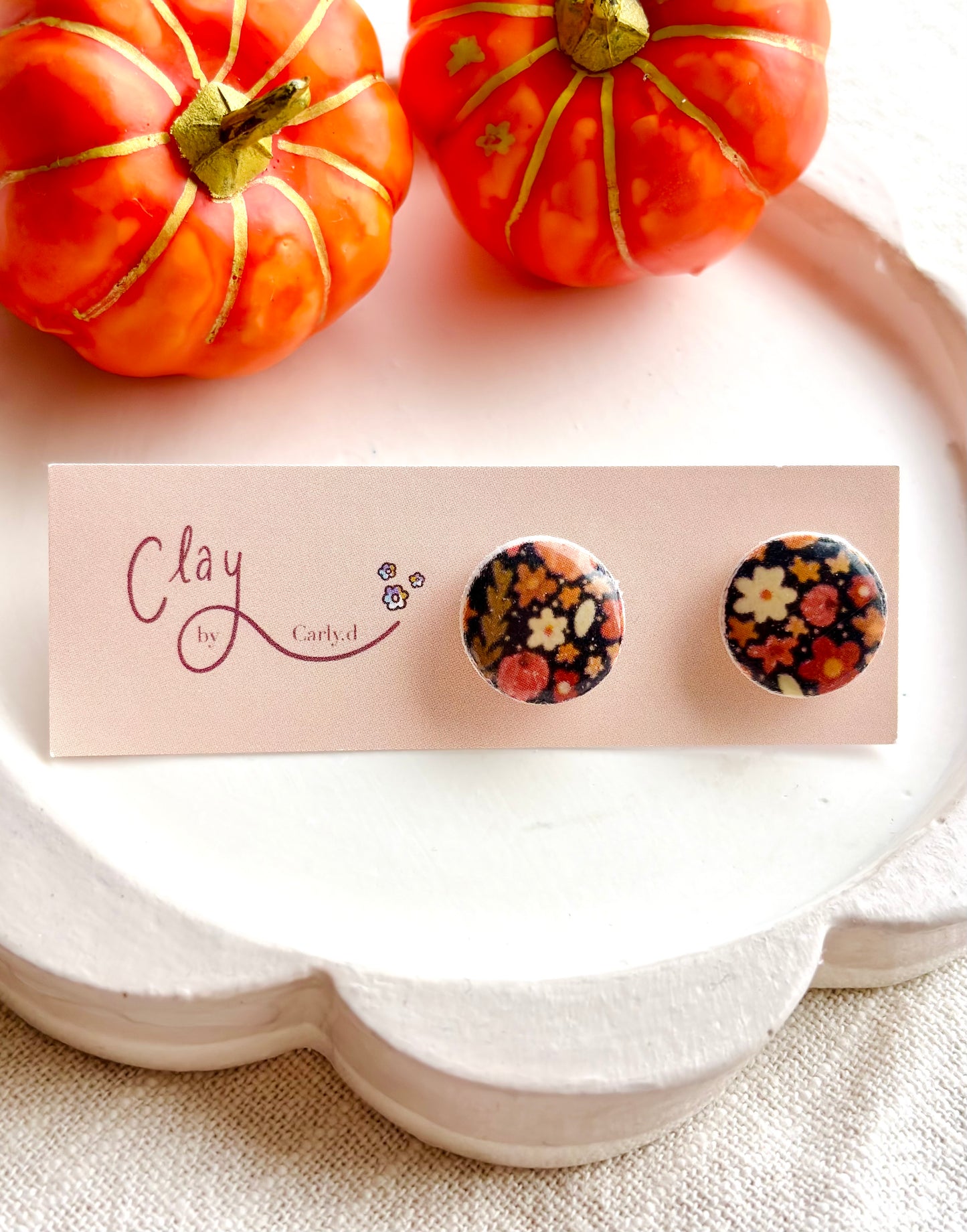 Pumpkin Patch Print Studs