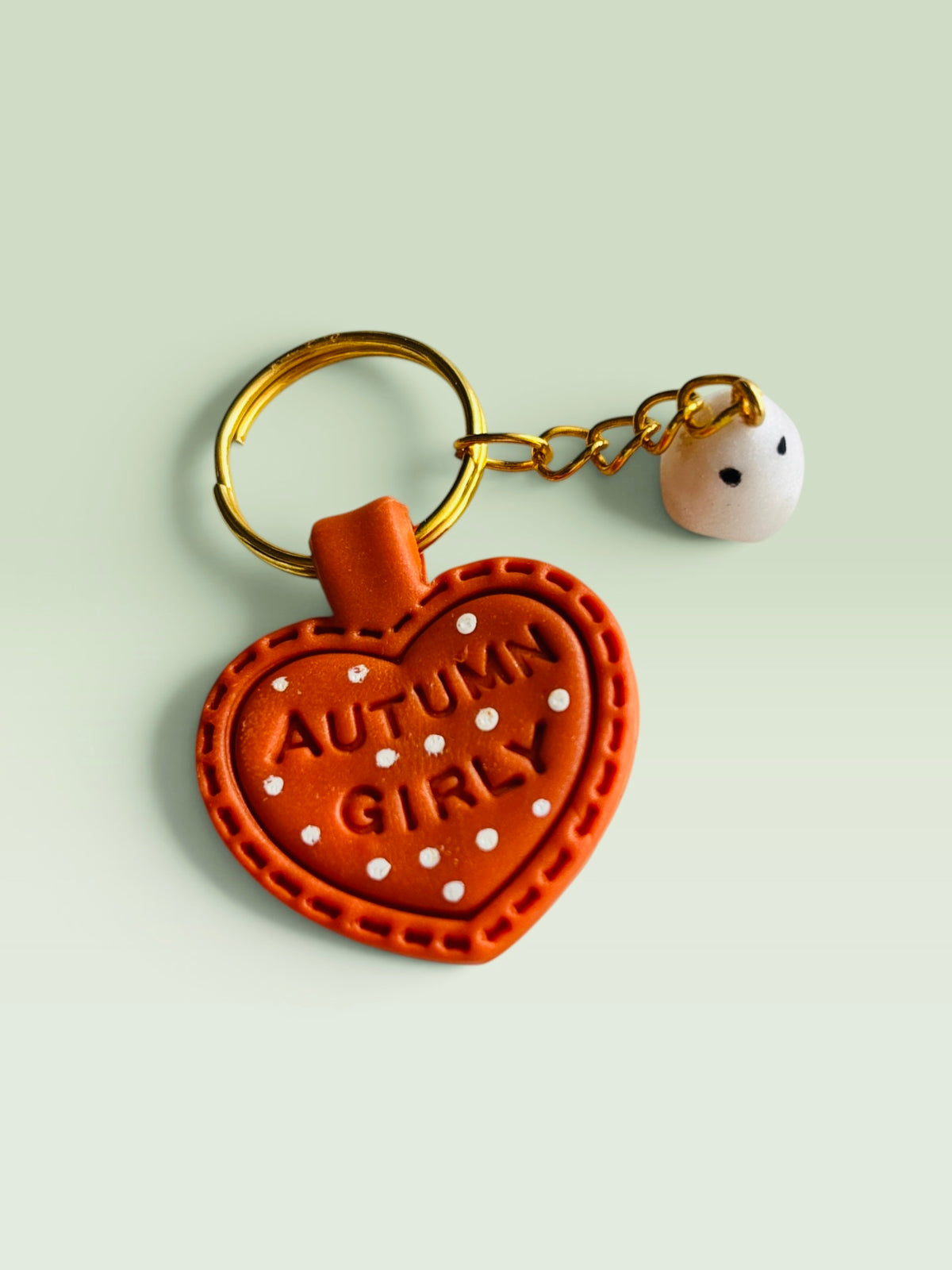Autumn Girly Keyring with Ghostie