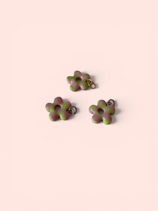 Checkerboard Daisy Charms