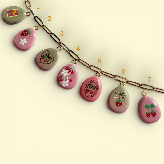 Strawb Matcha Charms