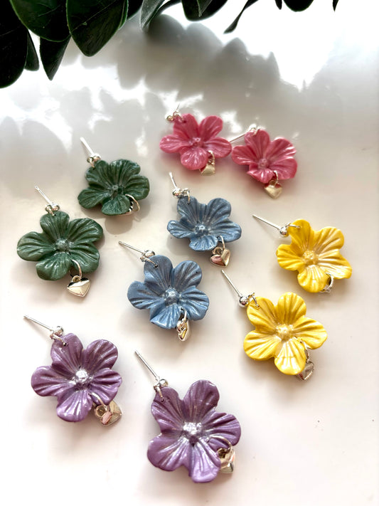 Floral Love Stud Drops