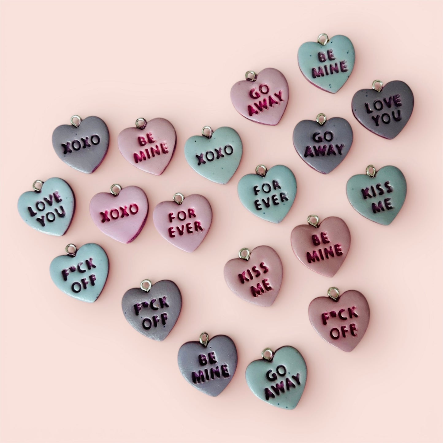 Love Heart Charms