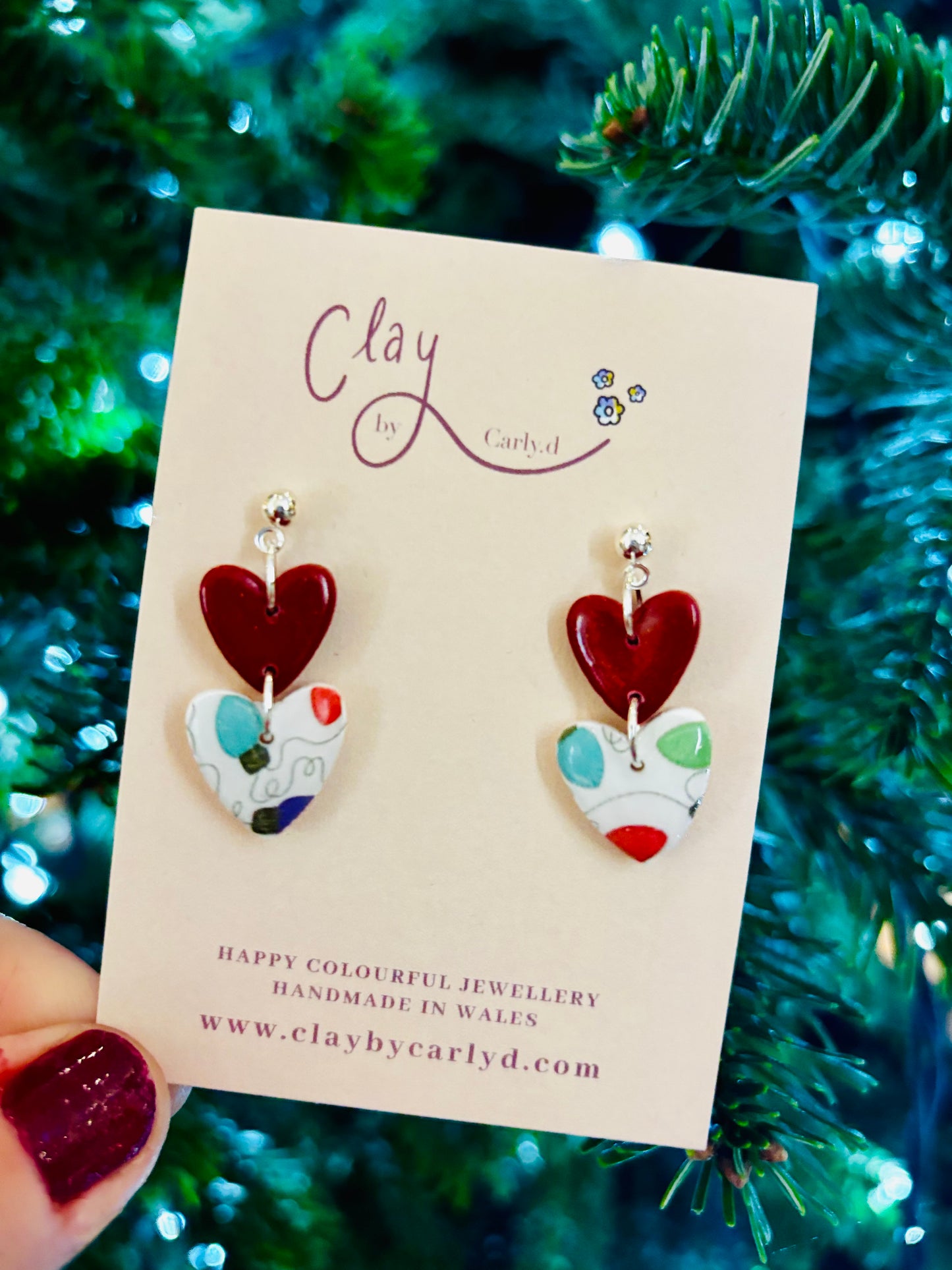 Festive Light Hearts