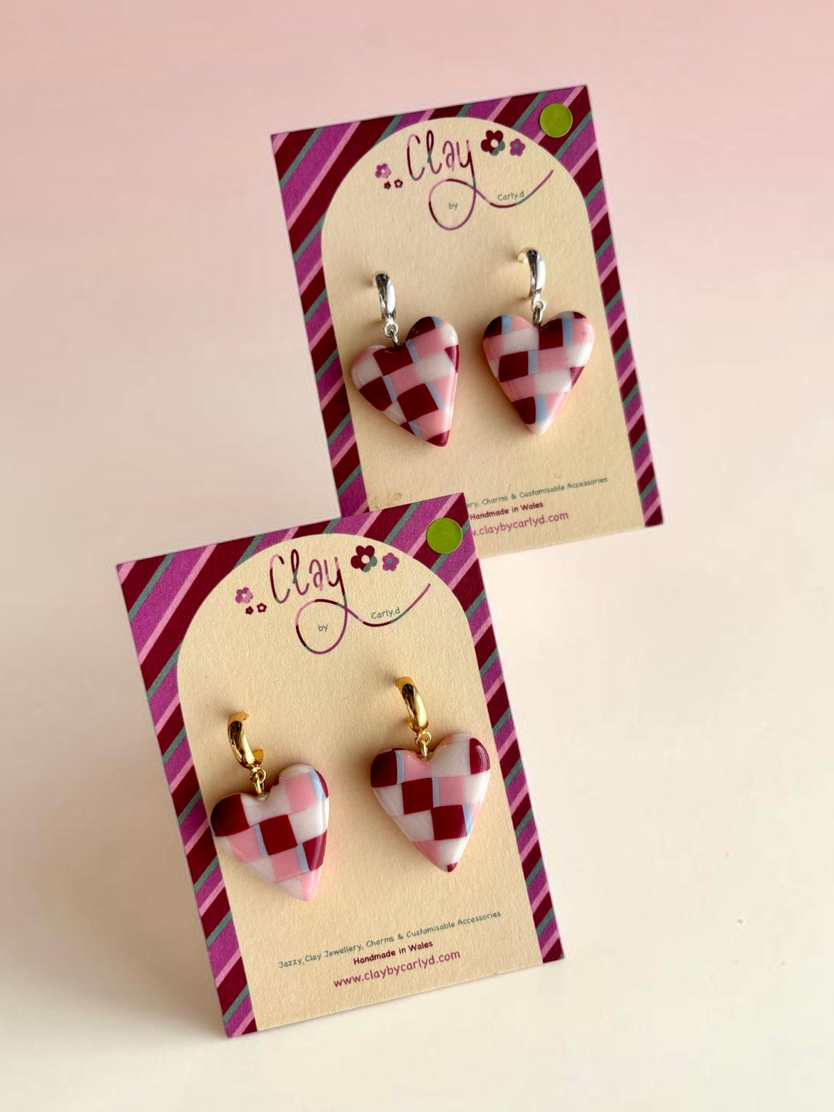 Gingham Heart Huggies