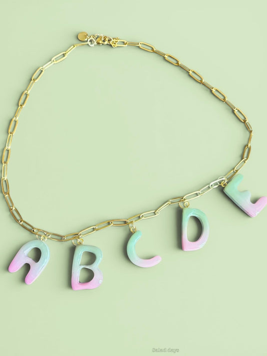 Matcha Letter Charms