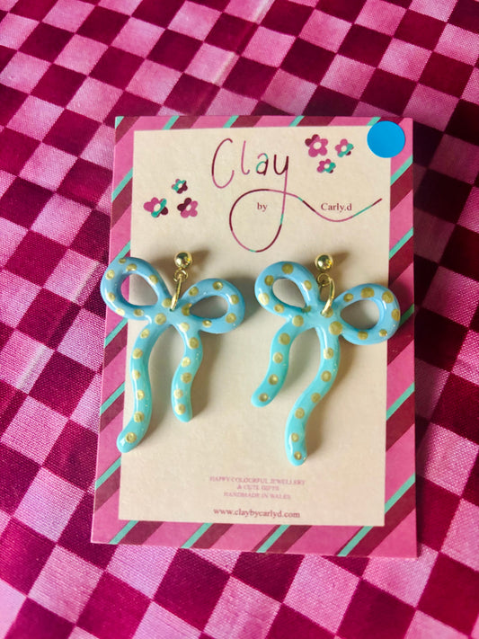 Dotty Ombre Blue Bows