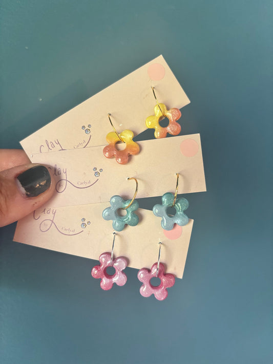 Daisy Ombre Hoops