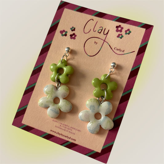 Verdant Bloom Double Flowers