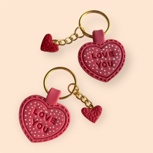 Love You (More) Keyring