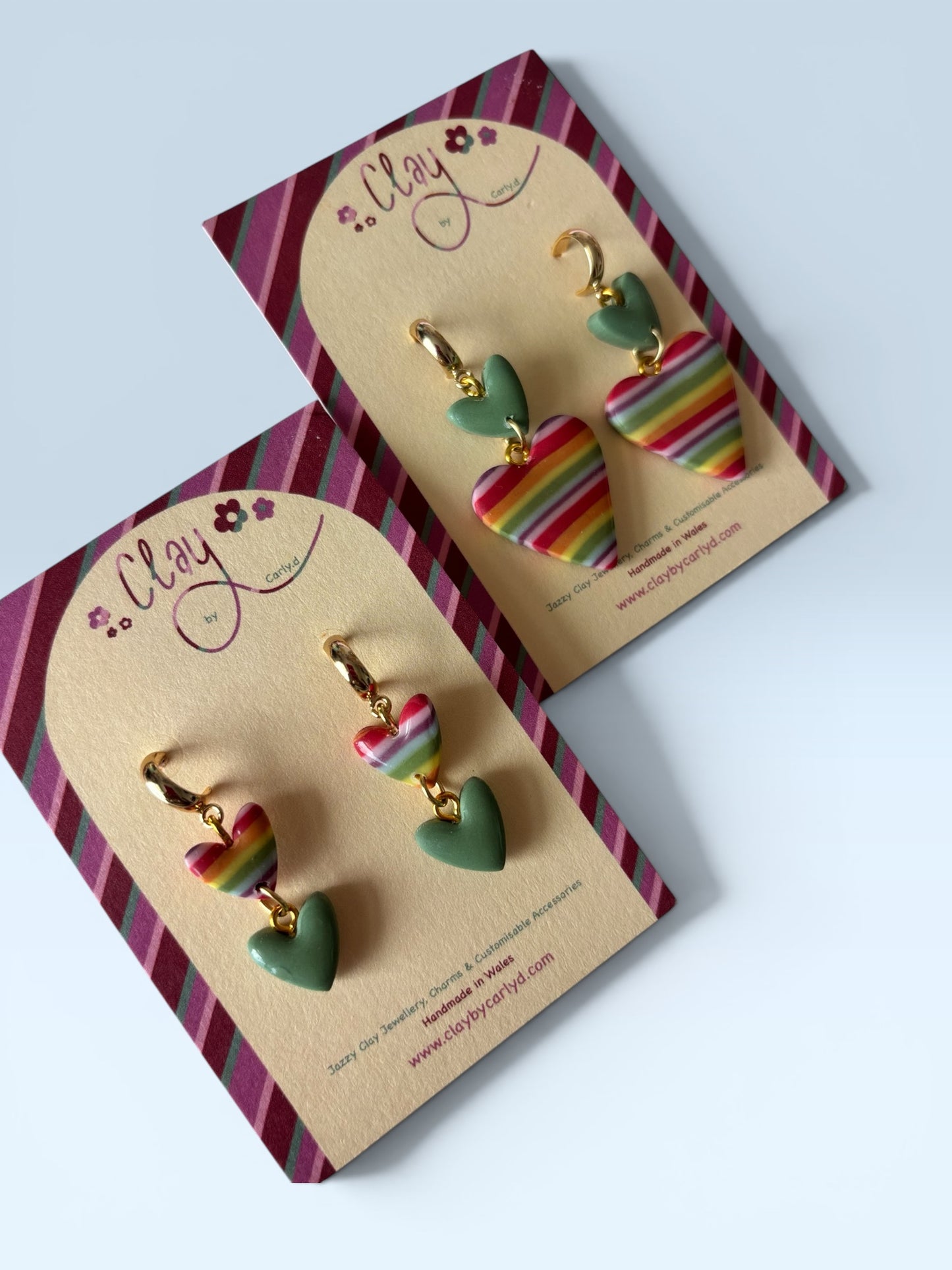 Rainbow Stacker Hearts