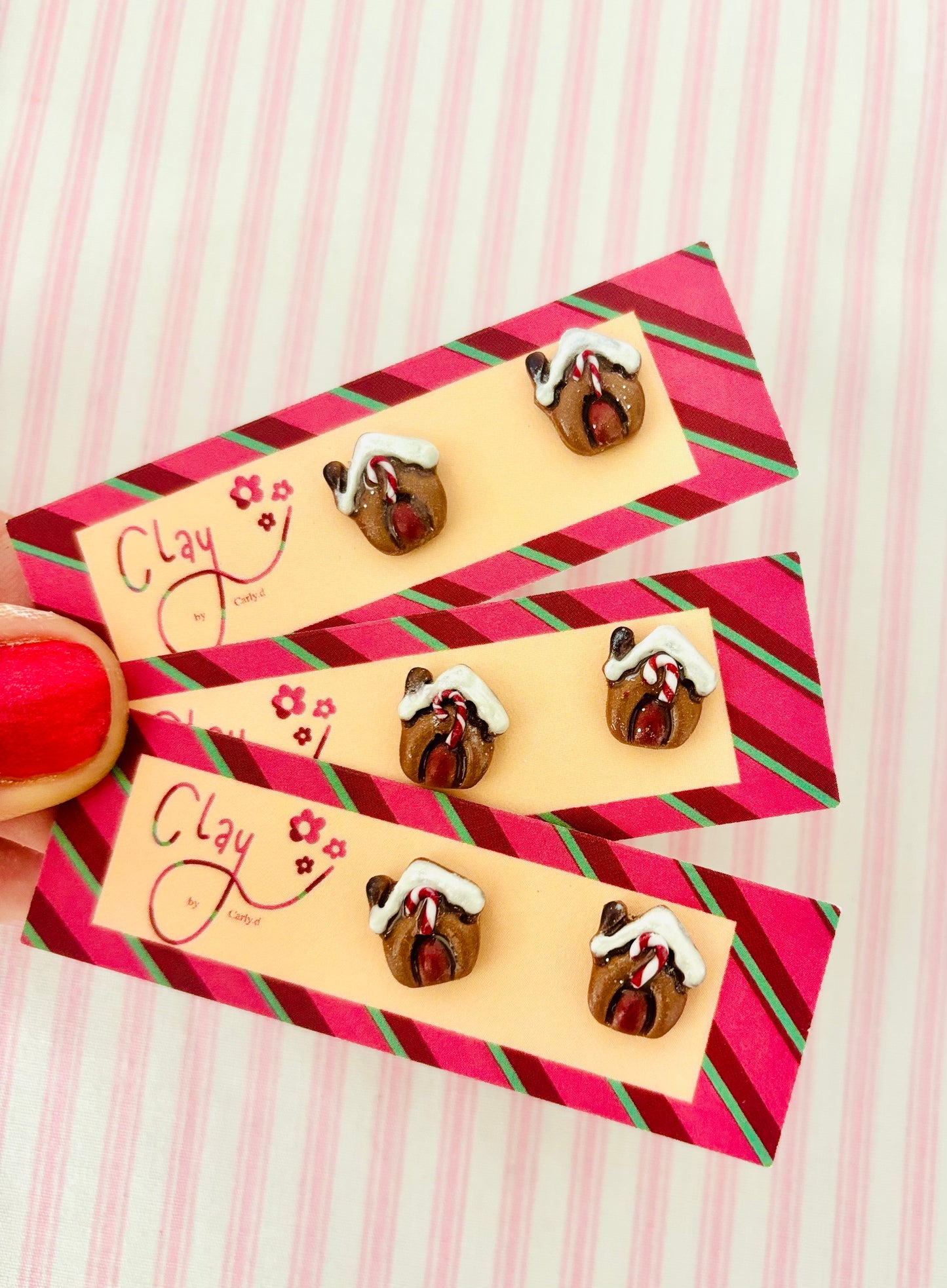 Gingerbread House Studs