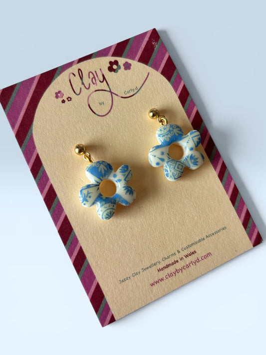 Amalfi Flower Ball Studs
