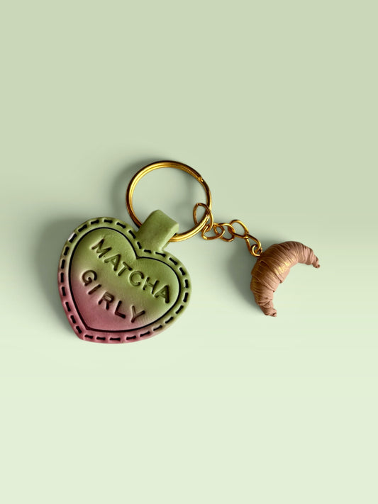 Matcha Girly Keyring