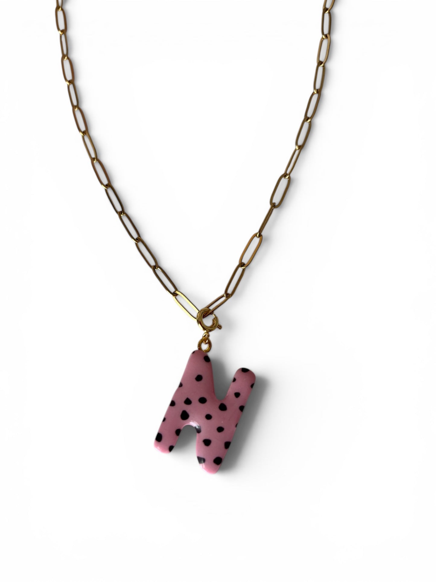Limited Edition Pink Dotty Initial Charms