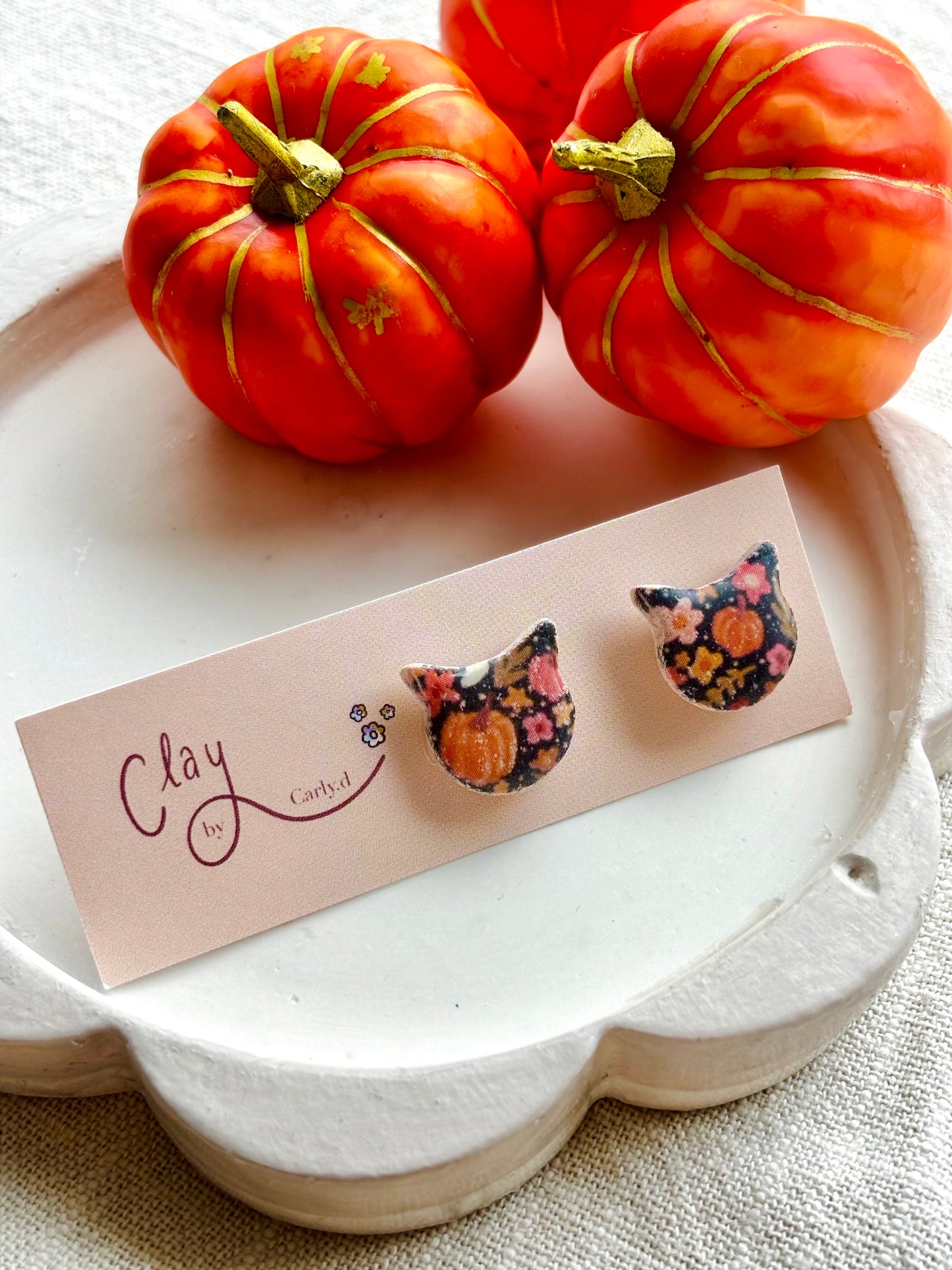 Pumpkin Patch Print Studs