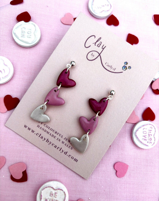 Cariad Hearts Triple Drops