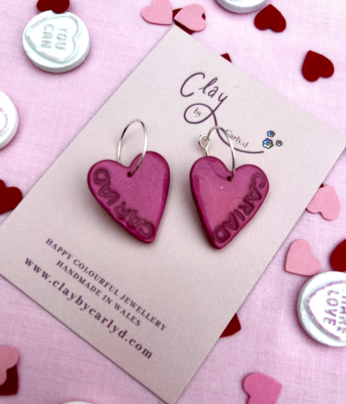 Cariad Heart Hoops