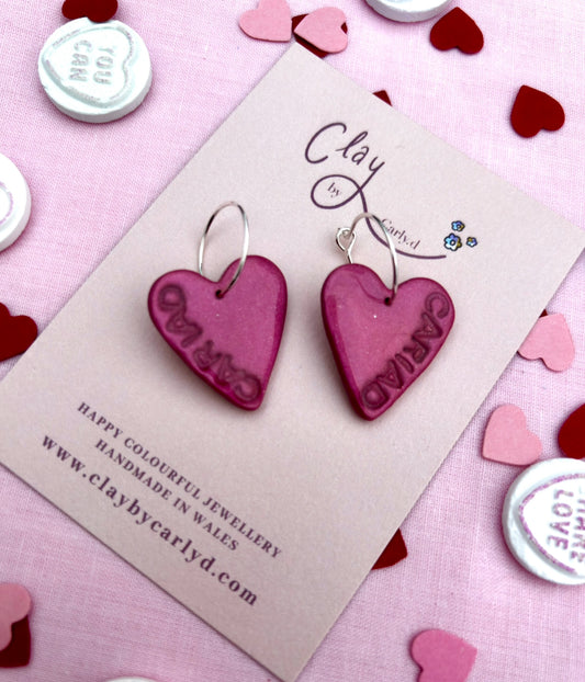 Cariad Heart Hoops